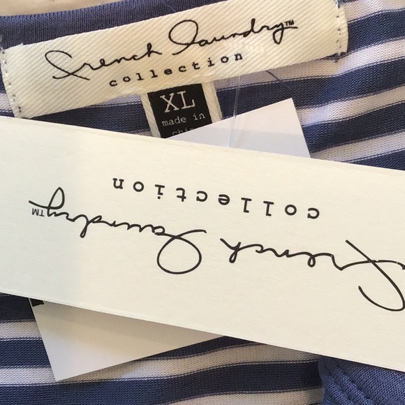 Hi Lo Peek A Boo Arm Blue Tunic NWT - Picture 3 of 8